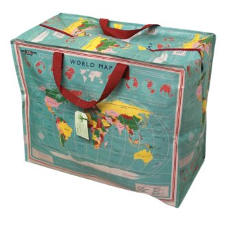 Taske I Genbrugsplast - Verdenskort