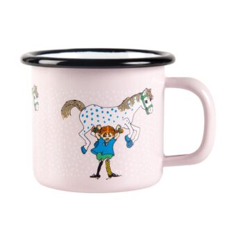 Muurla - Pippi og Hest - emalje kop