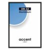 Accent - Sort Aluminium skifteramme - A4