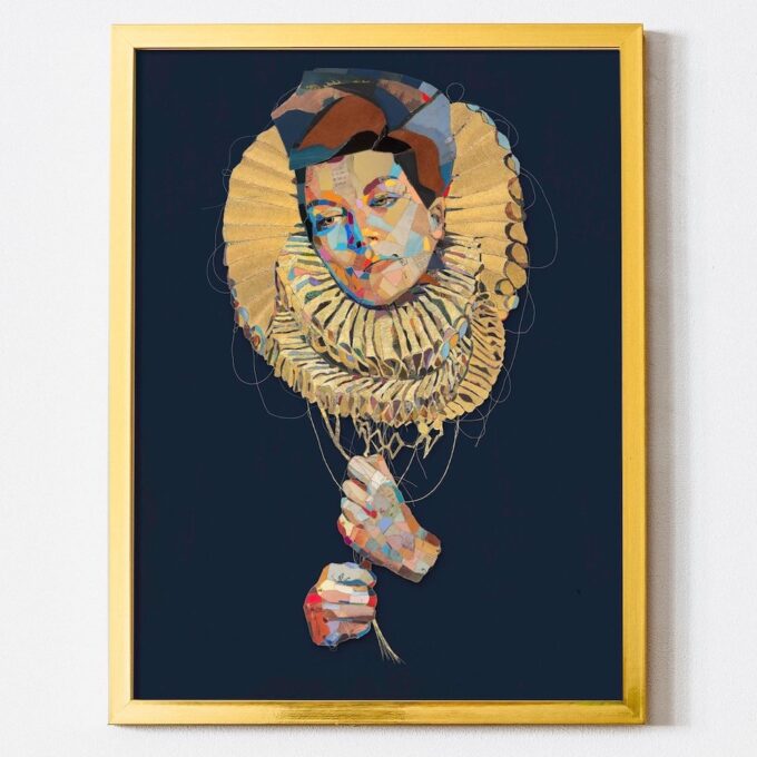 Madstitch - Woman With Ruff - 30*40 cm