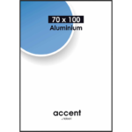 Accent - Sort Aluminium skifteramme - 70*100 cm