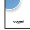 Accent - Sort Aluminium skifteramme - A1