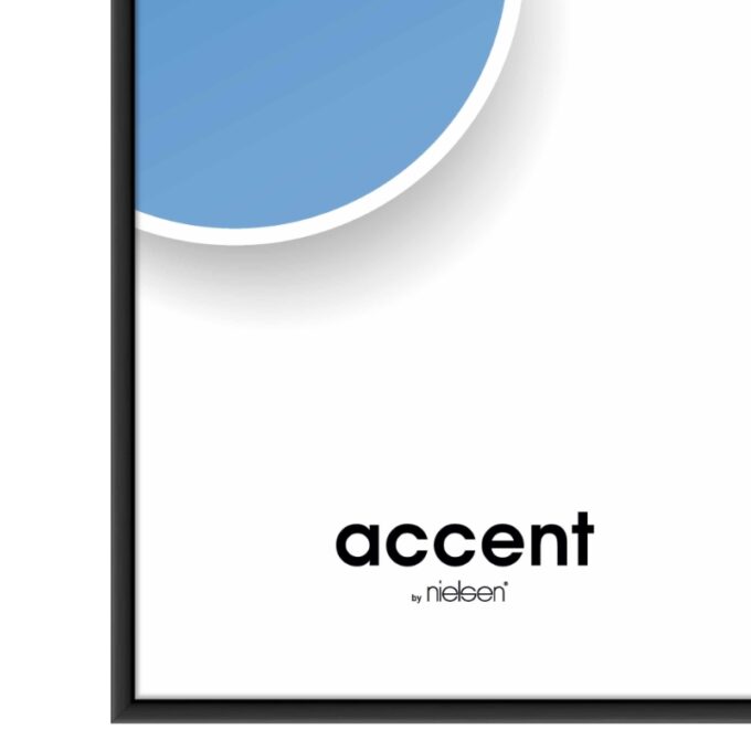 Accent - Sort Aluminium skifteramme - A1
