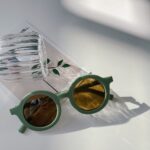 Runde solbriller til børn - Grøn