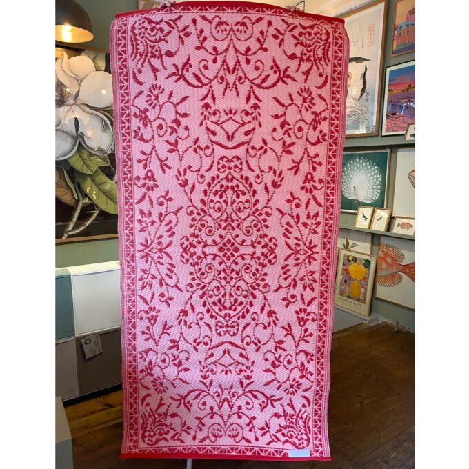 Plasttæppe - Rød/Rosa 90*180