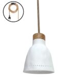 Loft Lampe - Hvid Keramik