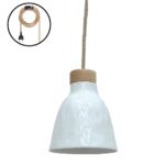 Loftlampe - Hvid Keramik