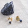 Ørestik Mini Coin Lapis Lazuli