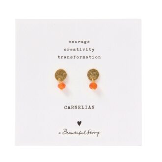 Ørestik Mini Coin Carnelian