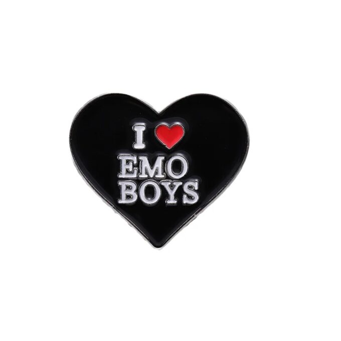 Pins & Badgets - I Love Emo Boys