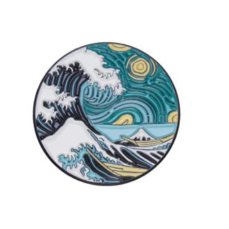 Pins & Badgets - Ukiyo-e Wave