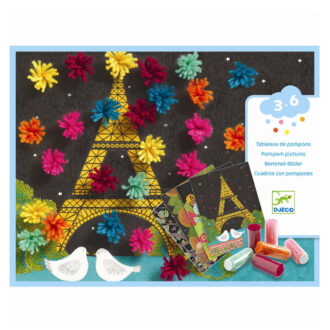 Djeco Kreativ Collage Pompon - Eksplotion