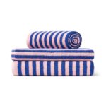 Naram Bath Towels - Dazzling Blue & Rose