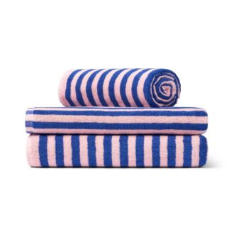 Naram Hand Towel - Dazzling Blue & Rose