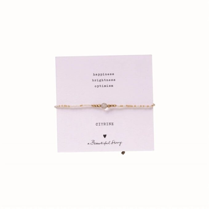 Iris Card Citrine Armbånd