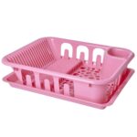 Plastic Dish Rack - Soft Pink