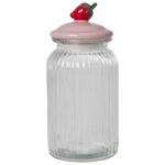Large Glass Jar - Pink