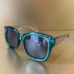 Oversized Solbriller - Gennemsigtig - Grøn