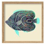 The Dybdahl Co. - Blue Turquoise Fish - Mini Print