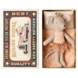 Maileg - Lillesøster Mus I Tændstikæske