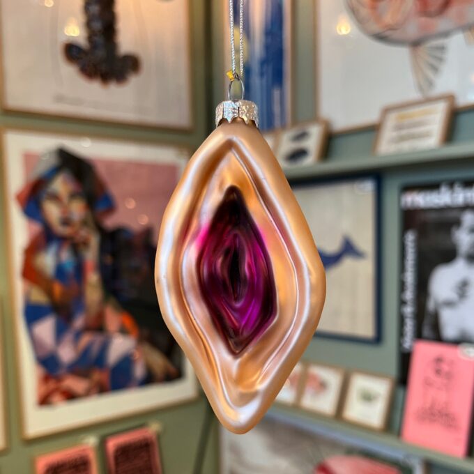 Julepynt - Vulva Mørk