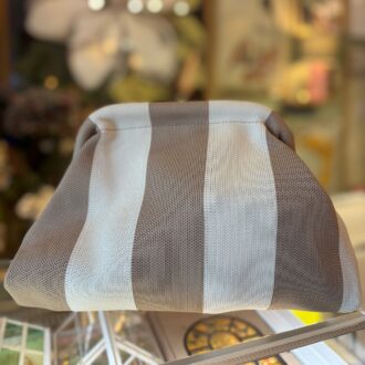 Clutch - Sand - Grå Stribet