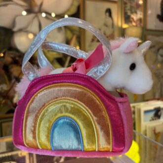 Unicorn I Taske – 20 cm Plysdyr