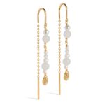 Enamel - Øreringe - Sofia - White And Pearls