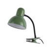 Grøn Retro Klemme-lampe Med Fleksibel Arm