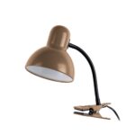 Mokka Brun Klemme-lampe Med Fleksibel Arm