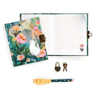 Djeco - Lovely Paper Kendra's Dagbog m/lås Og Magisk Pen