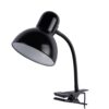 Sort Klemme-lampe Med Fleksibel Arm