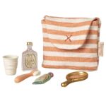 Maileg - Tandbørstesæt I Pose Til Mus – Coral Stripe