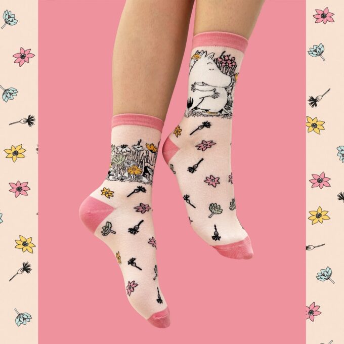 Mumi sokker med print - Love
