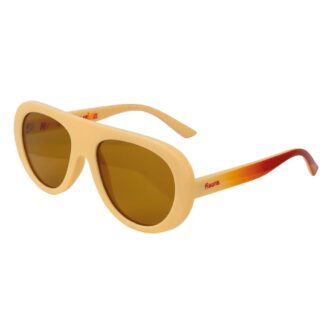 Solbriller - Retro Solbriller Creme & Orange