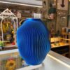 3D Vase - Lille - Blå/Sølv